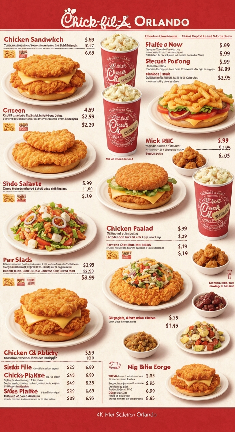 Chick-fil-A Orlando Menu & Prices - Find Deals!