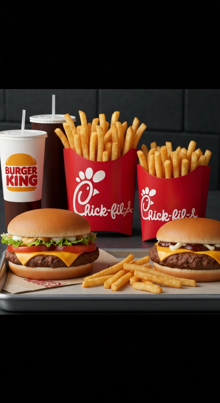 Burger King Mandalorian Menu vs Chick-fil-A Food Comparison