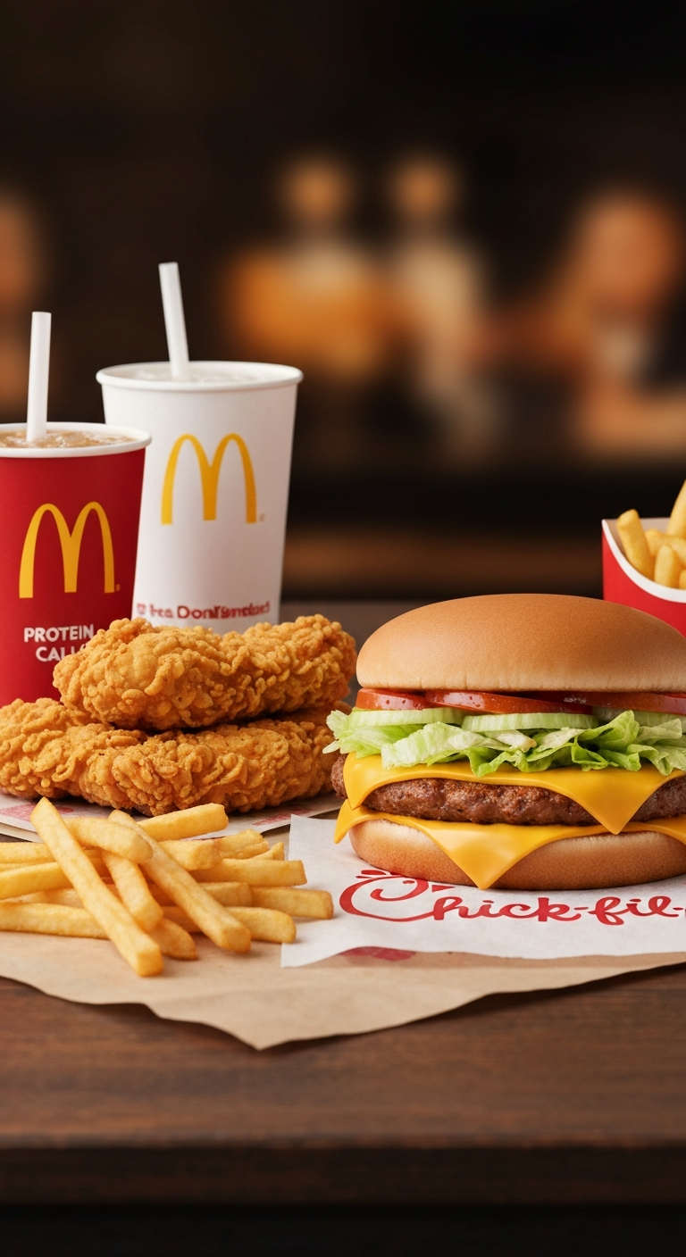 McDonalds Protein Callouts Fast Food Comparison Chick Fil A