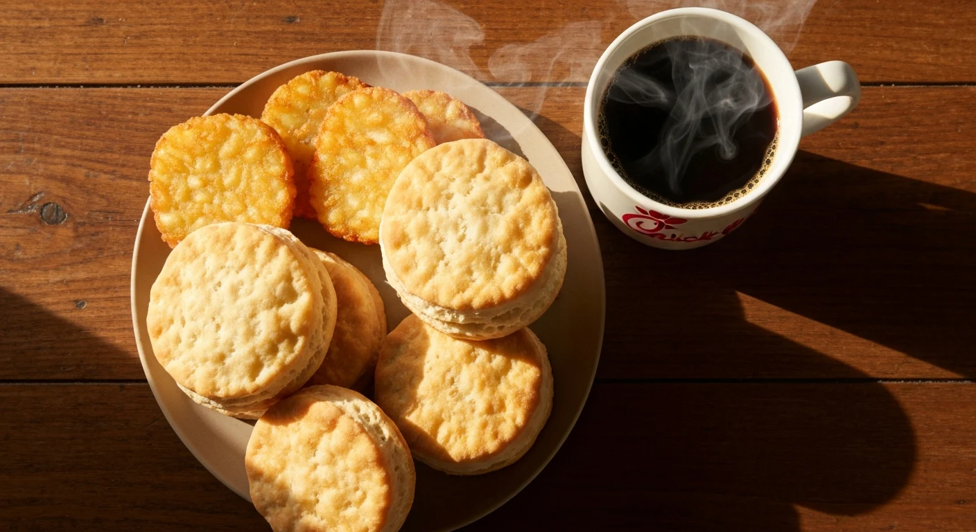 Breakfast biscuits served fresh every morning