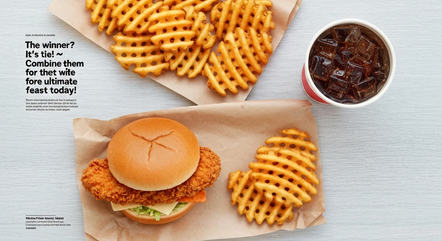 The winner? It’s a tie! 🏆 Combine them for the ultimate Chick-fil-A feast today!